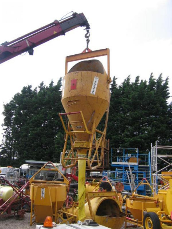 CONCRETE POURING SKIP / CHUTE / HOPPER TORPEDO TYPE for Sale J. Sharples