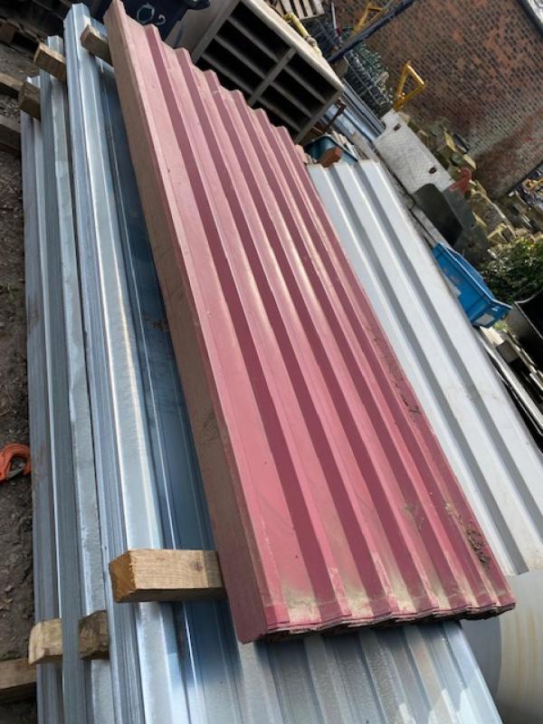 8FT PLASTIC COATED BOX PROFILE ROOFING SHEET . for Sale J. Sharples