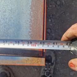 2 METRE X 1 METRE X 4mm FLAT STEEL SHEETS .