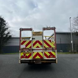 DIRECT HIGHWAYS AGENY VOLVO FE320 6X2 CRASH BARRIER RIG, ORTECO POST KNOCKER