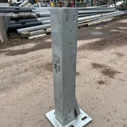 Armco bolt down crash barrier post 890mm high