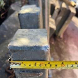 GALVANISED STEEL BOX SECTION POSTS 1400m long , 8 AVAILABLE