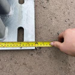 Armco bolt down crash barrier post 890mm high