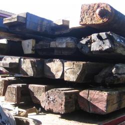 1FT of HARDWOOD BEAM VERY OLD EX CANAL LOCK GATES VARIOUS / CHOICE