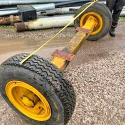 DIRECT MOD / ARMY TRAILER AXLES APPROX 4 TONNE CAPACITY