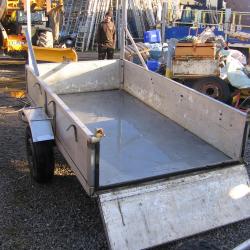 STAINLESS STEEL TRAILER 2550 x 1380 WITH LADDER RACK