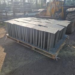 ARMCO CRASH BARRIER BASE PLATE POST 600mil HIGH