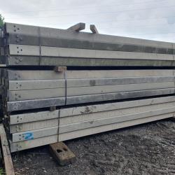 BOX BEAM MOTORWAY CRASH BARRIER .