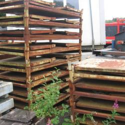 USED STEEL STILLAGE, COLLAPSIBLE / FOLDING, EASY STORAGE .