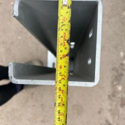 Armco bolt down crash barrier post 890mm high
