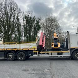 DIRECT HIGHWAYS AGENY VOLVO FE320 6X2 CRASH BARRIER RIG, ORTECO POST KNOCKER