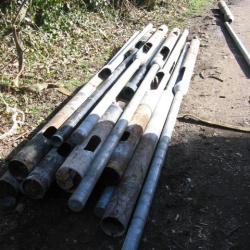 USED LAMP POLE APPROX 12 / 13 FT LONG