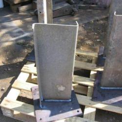 ARMCO CRASH BARRIER BASE PLATE POST 600mil HIGH