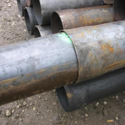 150MM STEEL PILING TUBE .