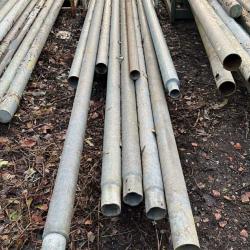 USED 4 1/2 INCH STEEL TUBE .