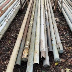 USED 4 1/2 INCH STEEL TUBE .