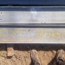 Galvanised girders 254 x 102 x 25kg approx 4.2m long