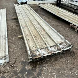 used / second hand box profile roofing sheets 5.9m x 1 metre wide cover