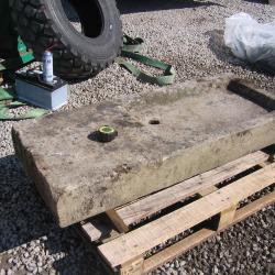 OLD ORIGINAL RECLAIMED YORK STONE SINK .