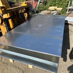GALVANISED FLAT STEEL SHEET APPROX 2.5M X 1.25M X 0.7MM THICK