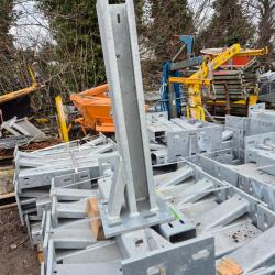 Armco bolt down crash barrier post 890mm high