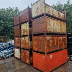 USED STEEL STILLAGES APPROX 2.2M X 1M
