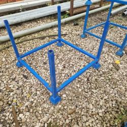 4 POST STEEL STILLAGE APPROX 3FT SQUARE