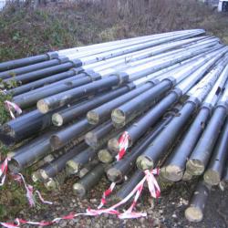 USED STREET LIGHTING LAMP POLES / COLUMNS APPROX 40FT .