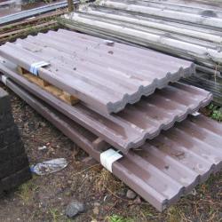 BROWN BOX PROFILE ROOFING SHEETS