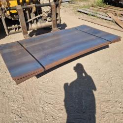 2 METRE X 1 METRE X 4mm FLAT STEEL SHEETS .
