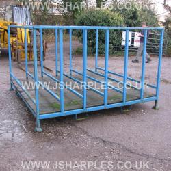 LARGE STEEL STILLAGE APPROX 8FT SQUARE .
