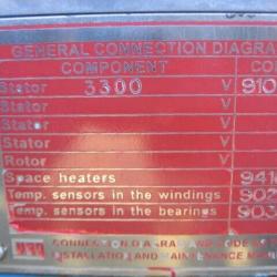 WEG INDUCTION MOTOR MODEL 450B 670KW