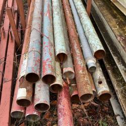 USED 4 1/2 INCH STEEL TUBE .