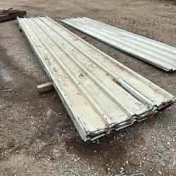 used / second hand box profile roofing sheets 5.9m x 1 metre wide cover