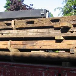 1FT of HARDWOOD BEAM VERY OLD EX CANAL LOCK GATES VARIOUS / CHOICE