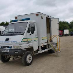 DIRECT AMBULANCE SERVICE.. RENAULT B120 4X4 TRUCK