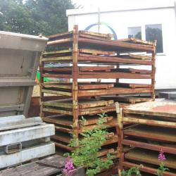 USED STEEL STILLAGE, COLLAPSIBLE / FOLDING, EASY STORAGE .