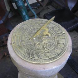 SOLID BIRD BATH GARDEN ORNAMENT WITH CHOICE OF SUN-DIALS.