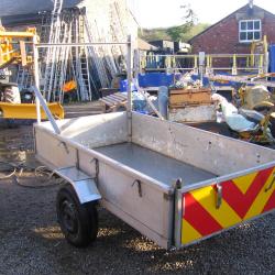 STAINLESS STEEL TRAILER 2550 x 1380 WITH LADDER RACK