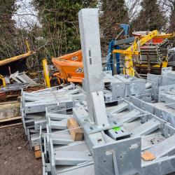 Armco bolt down crash barrier post 890mm high