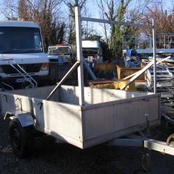 STAINLESS STEEL TRAILER 2550 x 1380 WITH LADDER RACK