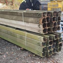 USED BOX BEAM MOTORWAY CRASH BARRIER .