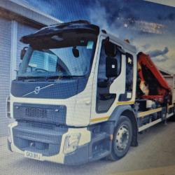 DIRECT HIGHWAYS AGENY VOLVO FE320 6X2 CRASH BARRIER RIG, ORTECO POST KNOCKER