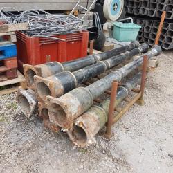CAST IRON / ORNATE COLUMN SET OF 6 MATCHING