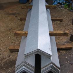 8FT LENGTH OF GALVANISED 90 DEGREE BARGE / RIDGE