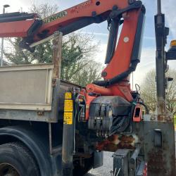 DIRECT ELECTRIC BOARD MERCEDES 1828 4X4 TRUCK C/W WINCH + PALFINGER 4 EXTENSION CRANE