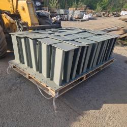 ARMCO CRASH BARRIER BASE PLATE POST 600mil HIGH