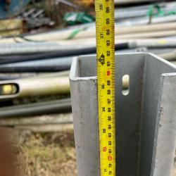Armco bolt down crash barrier post 890mm high