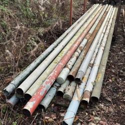 USED 4 1/2 INCH STEEL TUBE .