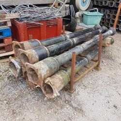 CAST IRON / ORNATE COLUMN SET OF 6 MATCHING